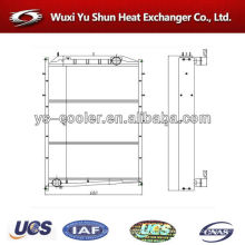 Pièces détachées auto intercooler / radiateur auto-réservoir / échangeur de chaleur refroidisseur d&#39;eau fabricant